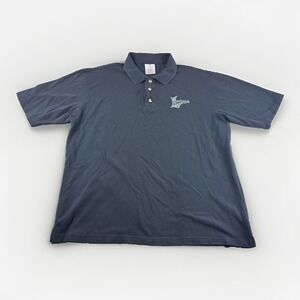 Vintage Screen Stars Polo Mens XL Black Ireland Embroidered Irish Golf Shirt Top